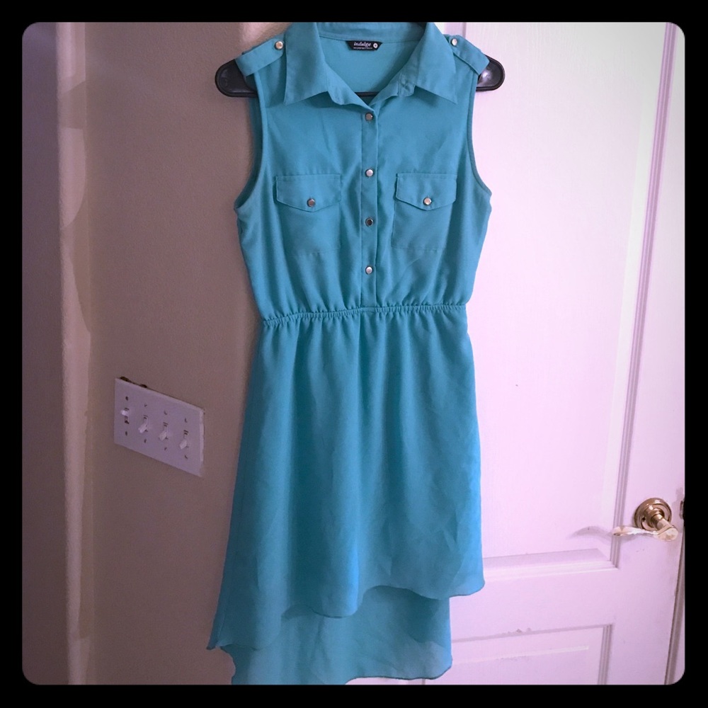 🌼Blue Hi Low Dress